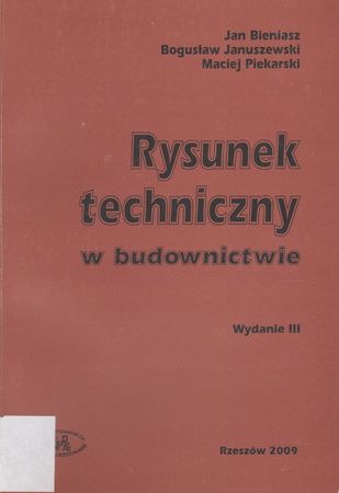 Rysunek Techniczny W Budownictwie Jan Bieniasz W